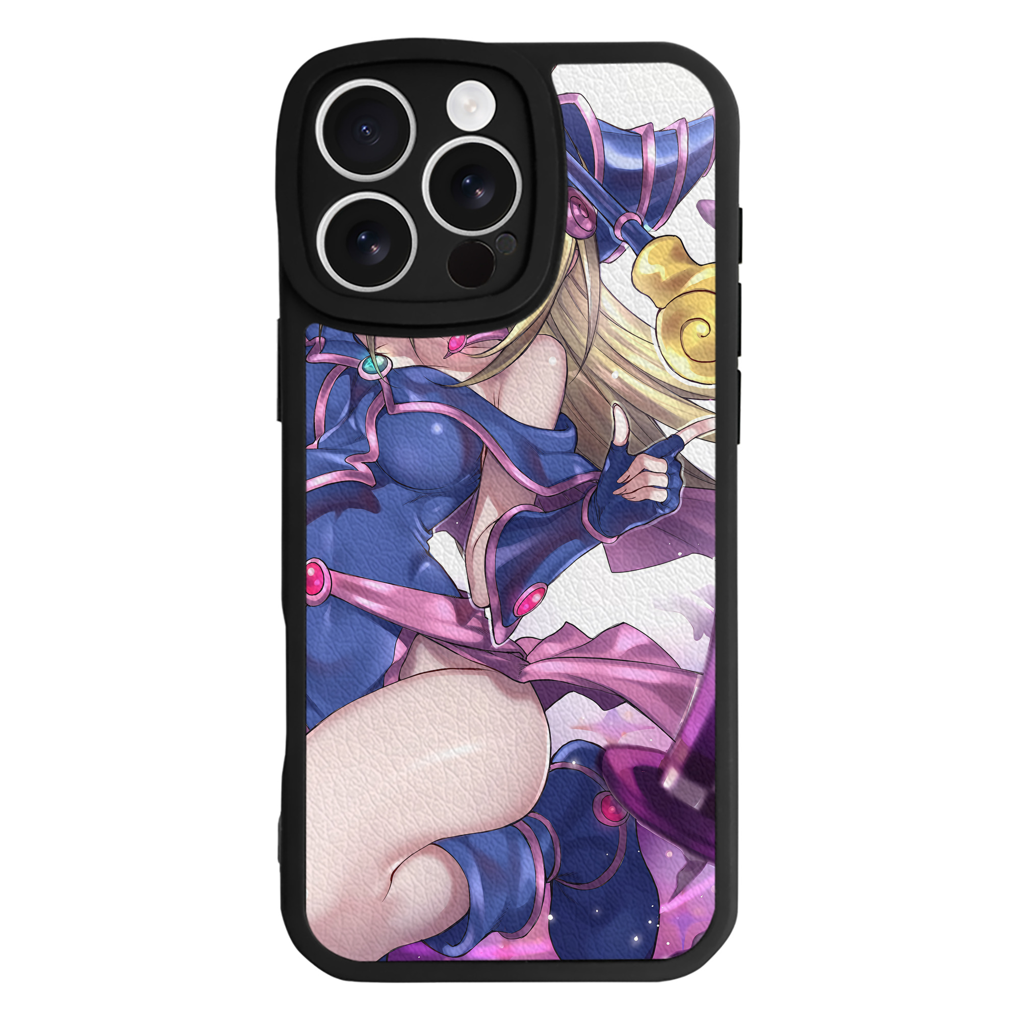 （画像用） 遊☆戯☆王 Yu-Gi-Oh! 【iPhone 16シリーズ対応】シリコンスマホケース（レザー調） 材質：シリコン